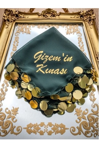 Halay Mendili İsimli Kişiye Özel Baskılı, Düğün Kına Nedime 1adet