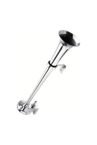 Pazly 1 Adet Siyah 12v Araba Kamyon Tren Kornası 120db Çiftli Universal Elektrikli Yüksek Sesli Korn