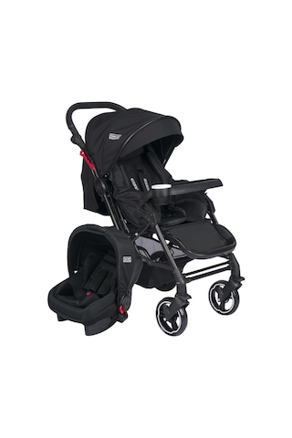 Tommybaby Tornado Travel Çift Yönlü Bebek Arabası Seyahat Sistem Puset Siyah