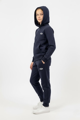 New Kids Fermuarlı Kapüşonlu Cepli Unisex Çocuk Eşofman Takımı-90925 Lacivert