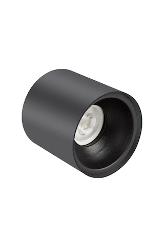 Spot Lamba Led 7W Silindir Siyah Duvar Aydınlatma Armatür