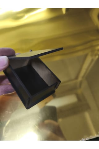 2'li Set Ham Mdf Kapaklı Kutu - Nişan, Kına, Takı Ve Tesbih Kutusu İç: 7.5x5 Cm