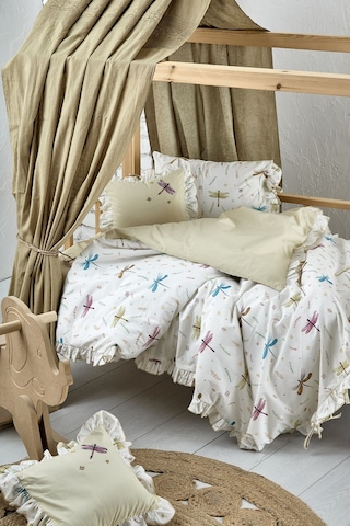 Ecocotton Nina Bebek Nevresim Seti Baskılı 100 x 150