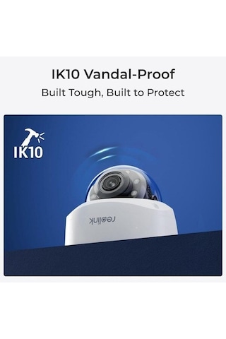 Reolınk 8mp Dome Motorize 5x Optik Zoom Ip Kamera Poe Ip67 P437