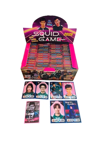 Squid Game 2 Karakter Kartları Stickerlı 48 Kutu 288 Kart