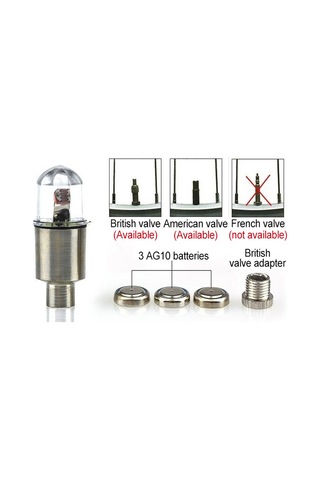 Jeehugo Bisiklet, Araba Ve Motosiklet İçin Led Tekerlek Işığı - Işık Ve Hareket Sensörlü, Su Geçirmez, 2 Adet Paketli Renkli Dönüşümlü Çok Renkli