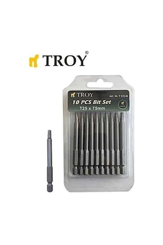 Troy 22246 Torx Bits Uç Seti T 25X75Mm