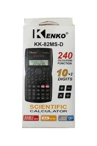 Kenko KK-82MS-D Fonksiyonlu 10+2 Hane Bilimsel Hesap Makinesi