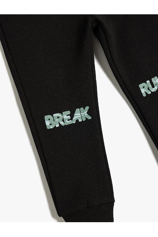 Koton Basic Jogger Eşofman Altı Beli Lastikli Siyah 5wmb40061tk Siyah