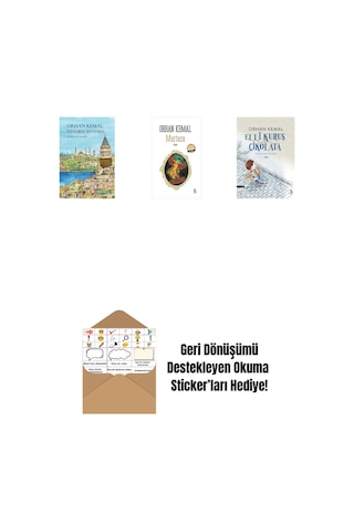 İstanbul İstanbul Ciltli + Murtaza Midi Boy + Elli Kuruş Çikolata + Okuma Sticker'ları
