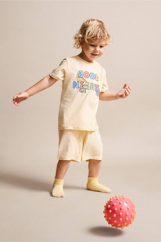 Defacto Hayvan Desenli 2li Pijama Takımı Erkek Bebek G8864a526smyl522 Sarı-yl522