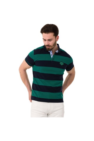 Ct741 Men S Smart-fit Polo Collar T-shirt Navy