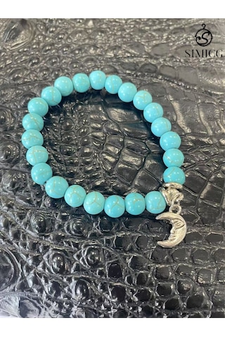 Ay Güzelliği Ve Turkuaz Dua Bileziği Yeşil