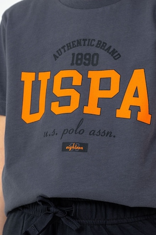 U.s. Polo Assn. Erkek Çocuk Gri Bermuda Takım Us2430-c-v2 Gri
