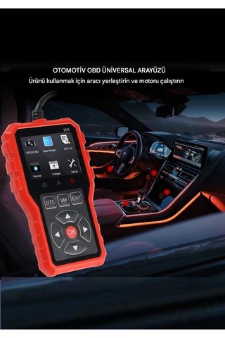 Full Obd2 Eobd Araç Teşhis Kodu Okuyucu , Obd Hata Silici