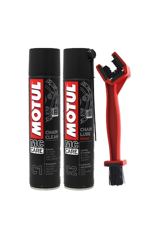 Motul Zincir Bakım Seti C1 & C2 + Zincir Temizleme Fırçası