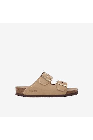 Terlik Kadın G105591 Genuins Honolululead Velour Almond Kahverengi