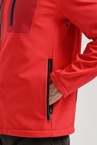 Exuma 2111161 Erkek Kırmızı Yağmur Rüzgar Geçirmez Softshell Özellikli Mont 001