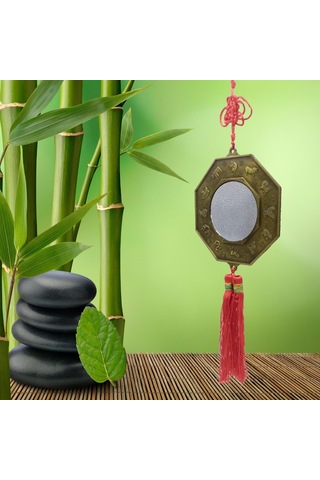 Çin Feng Shui Bagua Ayna 12x40 Cm
