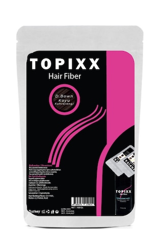 Topixx Hair Fiber 100 Gr. Saç Tozu Koyu Kahve/dark Brown Topik Ekonomik Boy Topixx Hair Fiber 100 Gr. Saç Tozu Koyu Kahve/dark Brown Topik Ekonomik Boy