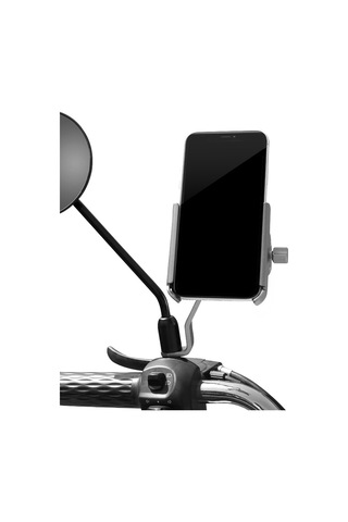 Cyclıngbox-yükseltilmiş Alüminyum Alaşım Bisiklet Cep Telefonu,ya18857tc-3 Gri