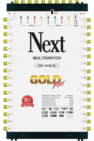 Next 10/32 Multiswich + Adaptör