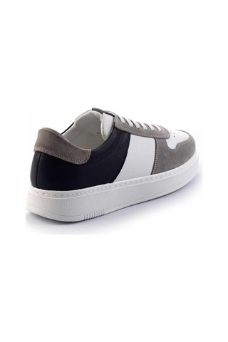 Bambi Gri Lacivert Leather Erkek Sneaker E01440056802 Lacivert