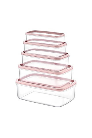 Kapris EP-500 Dikdörtgen Erzak Saklama Kabı 5'li Pudra