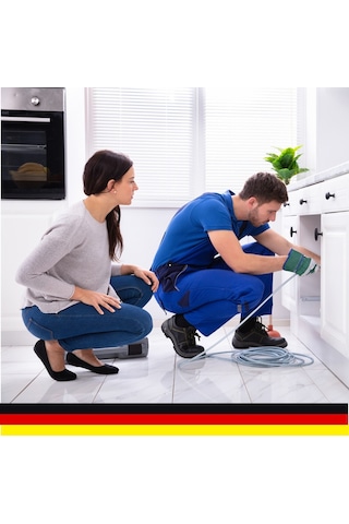 Mager Tıkanmış Lavabo Gider Boru Kanal Açıcı Kılavuz Susta 8 Metr