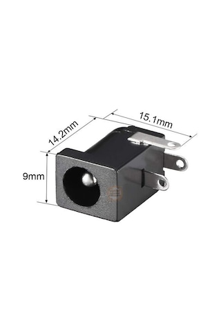 Dc-005 Güç Jakı Fişi 3 Pin Dişi Soket Konnektörü-dc Barrel 5.5x2.5mm Power Jack