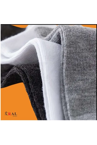 Kadın - Erkek 20 Çift Düz Desen Ekonomik Bilek Boy Patik Ço...