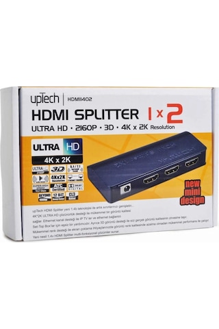 Uptech 1X2 Hdmı Dağıtıcı 2 Port Hdmı Splitter 1.4 Hdmı 1402