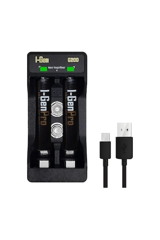 I-gen Batteries G211 2'li Aa/aaa/9v Pil Şarj Aleti + 2 Adet Aaa Pro 1100 Mah 1.2v Ni-mh Ince Şarjlı Kalem Pilli Set
