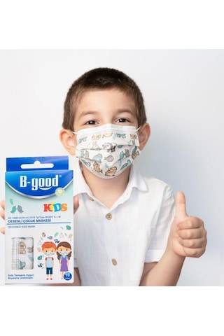 B-Good Kids Desenli Çocuk Maskesi 10 Adet