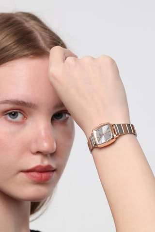 Fiona Rose-gümüş Kordon Kadın Kol Saati Rose Gold