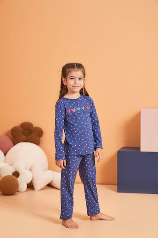 Modadua Pjs 28082 Çocuk Pijama Takım Mavi