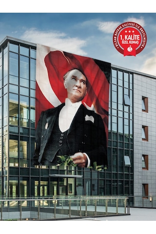 Atatürk Bayrağı 400x600 Cm - Raşel Kumaş 1. Kalite No14 400 x 600 CM