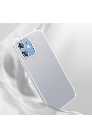 Baseus Apple Uyumlu iPhone 12 Mini 5.4 Comfort Ince Seffaf Kilif Matte Pp Kil 295154688 - Renk / Füme