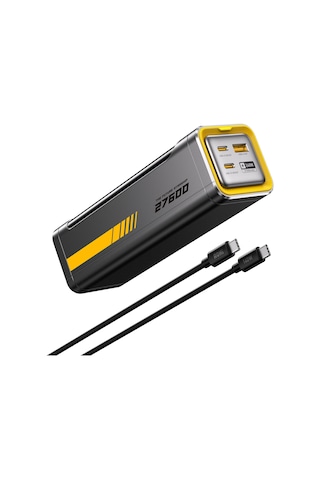 Aohi Starship 27.600 Mah 240w Pd3.1 Powerbank, Akıllı Dijital Göstergeli 2si1 Arada Taşınabilir Hız Siyah