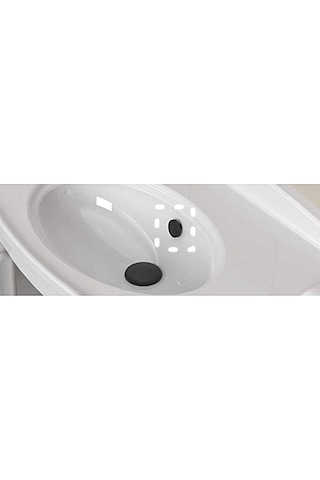 Yapıtaşı Yt315 Üniversal Lavabo Su Taşma Delik Yüzüğü Mat Siyah