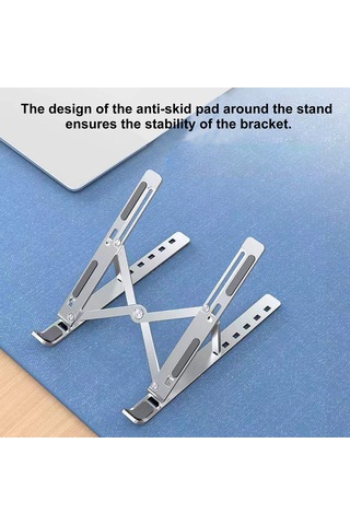 Maiyame Alüminyum Dizüstü Bilgisayar Tutucu: Katlanabilir, Soğutucu, Yükseltilebilir - Siyah, 18 İnç, Çantalı Taşınabilir Masaüstü Ayak