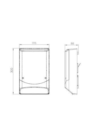 Paradox KDT PS128 P1 Mavi Flaşörlü Harici Alarm Sireni