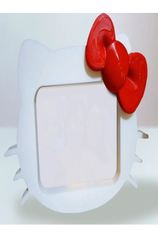 Hello Kitty Figürü Şeklinde Dekoratif Fotoğraf Çerçecesi