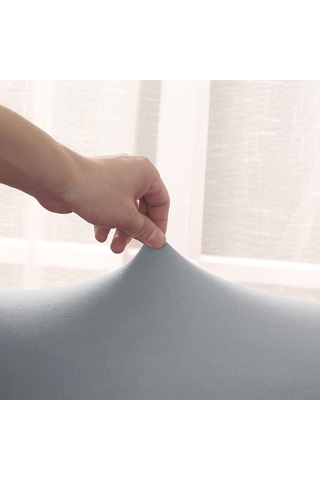 Geeroyoo Süt İpek Kumaşlı Kaymaz Koltuk Kılıfı - Yıkanabilir, Çocuk Ve Evcil Hayvan Dostu Çeşitli Renk Ve Boy Seçenekleri Açık Gri