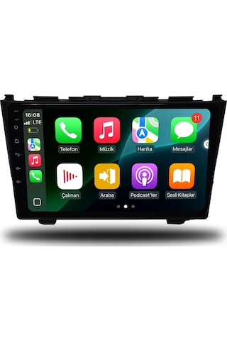 Caros Honda Crv 2007-2012 Uyumlu Android Multimedya 1gb Ram 16gb Hafıza 9"