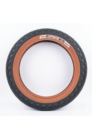 20x4.0 Dış Lastik E-bike Fat Bike 3.5 Mm Zırhlı Patlamaya Karşı Koruma Kahverengi Yanaklı