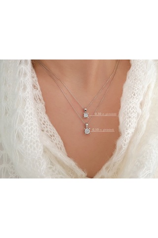 Sirius 0,30 Karat Tektaş Görünümlü Pırlanta Kolye 0817P0053