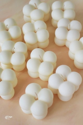 Bernami Mum Pinterest Kokulu Dekoratif Mini Bubble Mum - Beyaz Renk 1 Adet Diğer