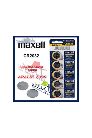 Maxell Cr 2032 5'li Lityum Pil