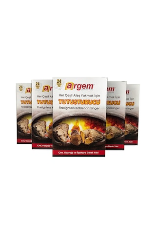 Argem Kömür Tutuşturucu Tablet Çıra 5Li Paket